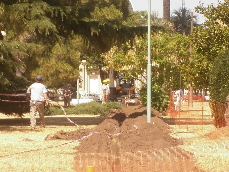 Se trabaja en el reemplazo del cable que dejo sin luz al centro de la Ciudad