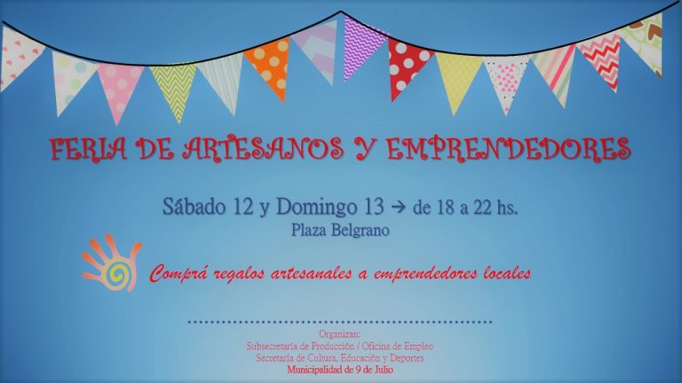 Este fin de semana Feria de Artesanos y Emprendedores