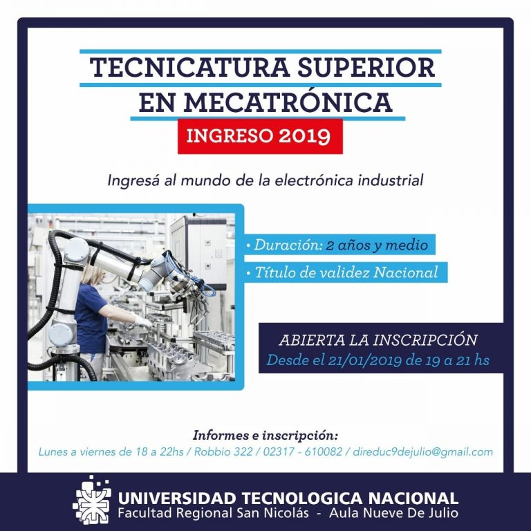 Sigue abierta la inscripción para ser ‘Mecatrónico’