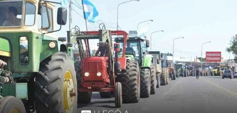 Productores llevan adelante un tractorazo en Pergamino