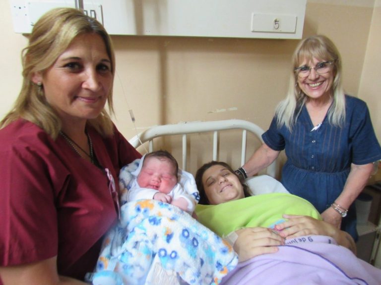 Es varón el primer bebe del 2020 del distrito nuevejuliense