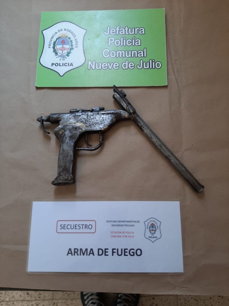 Es detenido un menor con un arma de fuego y marihuana