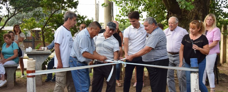 El Hogar de Ancianos inauguró la Cancha de Tejo