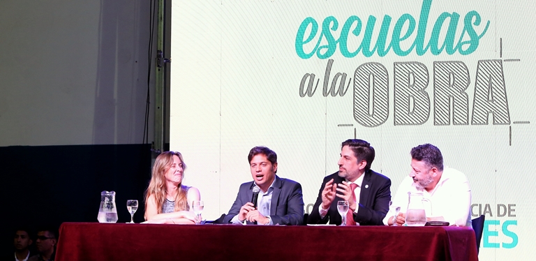 Axel Kicillof presentó el plan “Escuelas a la Obra”