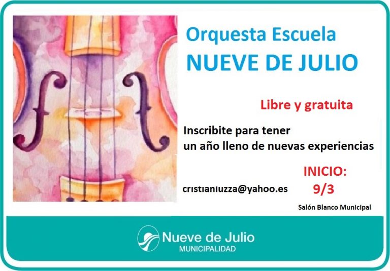 La Orquesta Escuela reiniciará sus actividades