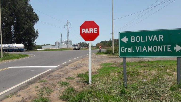 Suma señalizaciones el Acceso a Nueve de Julio por Avda. Urquiza