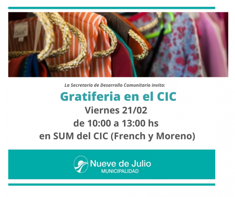 Nueva Feria de ropa gratuita en el Centro Integrador Comunitario