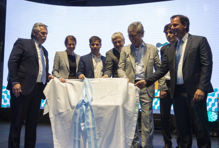 Kicillof acompañó a Alberto Fernández en la inauguración de una planta de medicamentos biológicos en Escobar