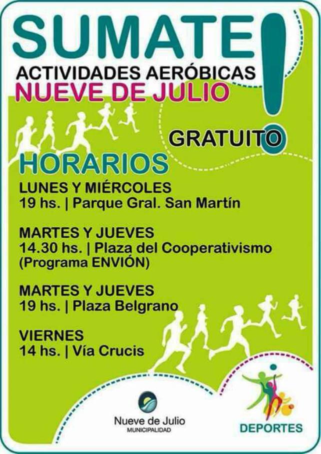 Se conoce el horario de otoño para las Actividades Aeróbicas