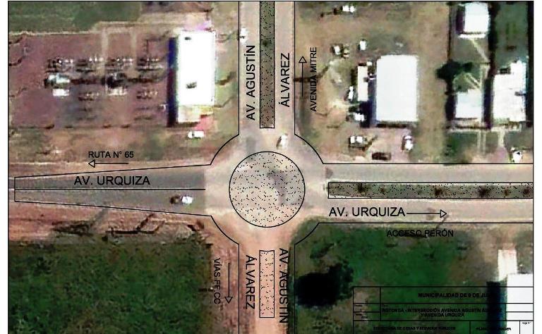 Comienza a diagramarse la rotonda de Agustín Alvarez y Urquiza