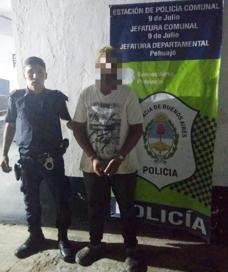 Un detenido en procedimientos en Garmendia al 2000 de Nueve de Julio
