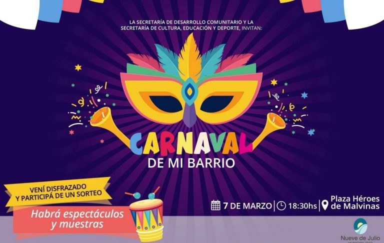 Llega el “Carnaval de Mi Barrio”