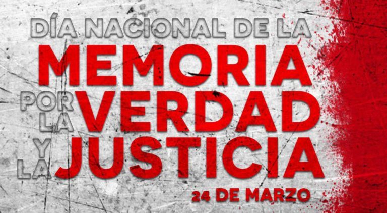 Este 24 de marzo, sin marcha pero con memoria