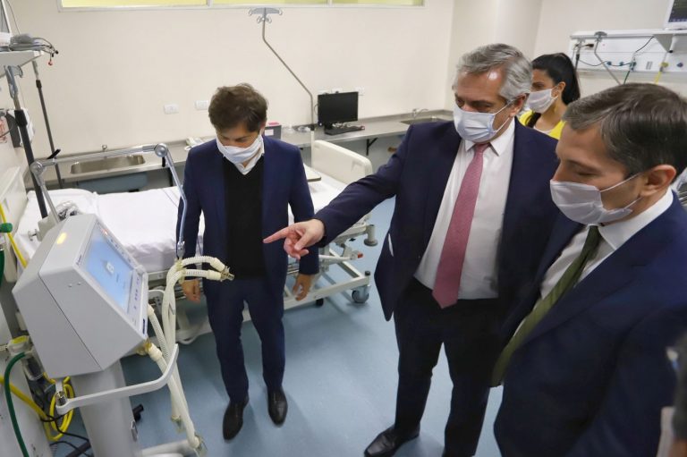 Alberto Fernández y Axel Kicillof participaron de la inauguración del Hospital del Bicentenario de Esteban Echeverría