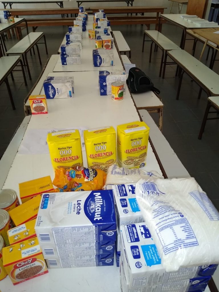 El Consejo Escolar de Nueve de Julio distribuye bolsones de alimentos