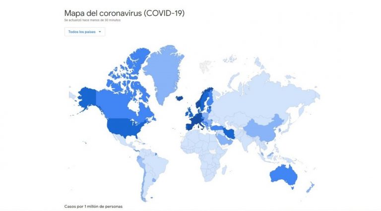 Google Argentina: Quedate en casa.Salva vidas.Ayuda a detener el coronavirus