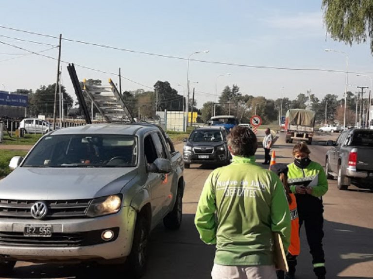 Para ingresar y salir de Nueve de Julio hay que contar con las autorizaciones para hacerlo