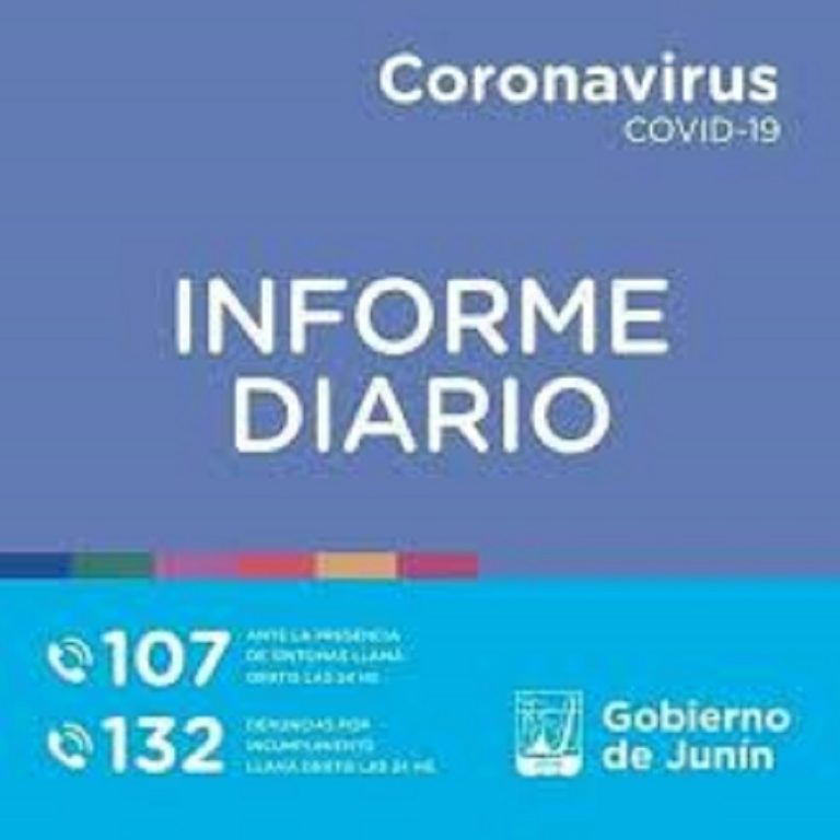 El Gobierno Comunal de Junín informó de un nuevo caso de Covid 19