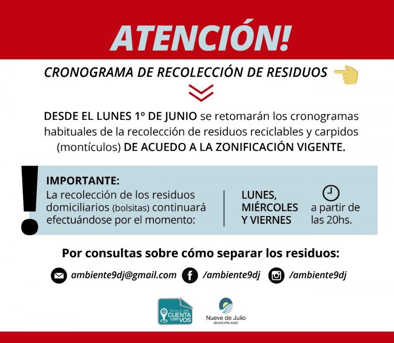 Desechos: se conoce el organigrama para reciclados y carpidos