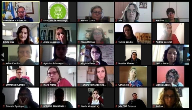 El Intendente casarense participó de una videoconferencia con la Ministra Estela Díaz