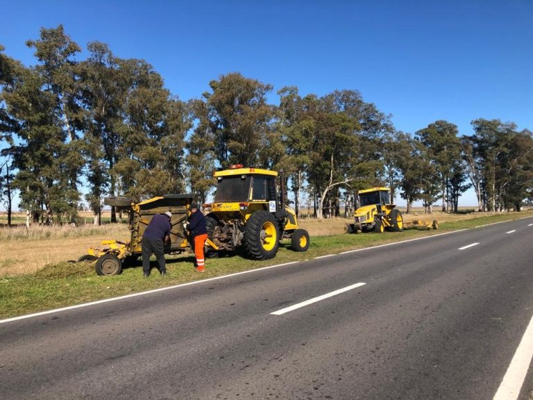 Se reactivaron obras de mantenimientos de la Ruta 188 entre Junín y Gral. Villegas