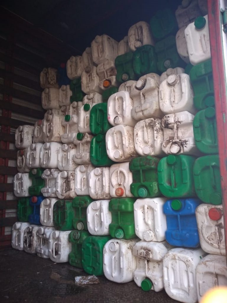 Se recolectaron envases vacíos de agroquímicos