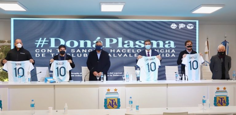 La Provincia firmó un convenio con la AFA para alentar la donación de plasma
