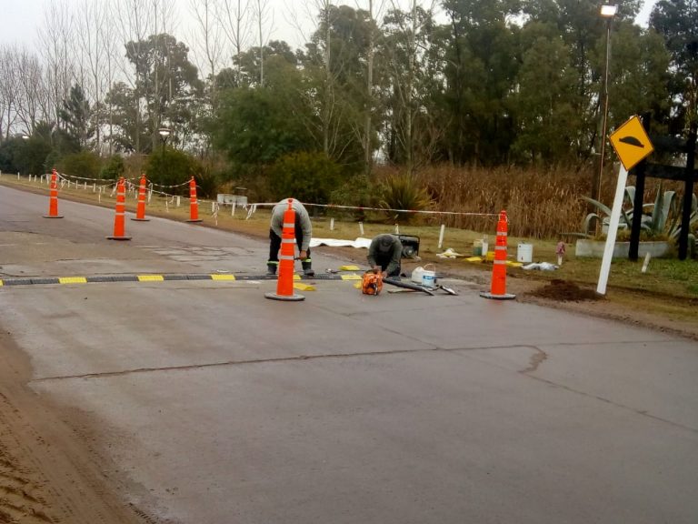 En la entrada a Facundo Quiroga se colocan moderadores de velocidad
