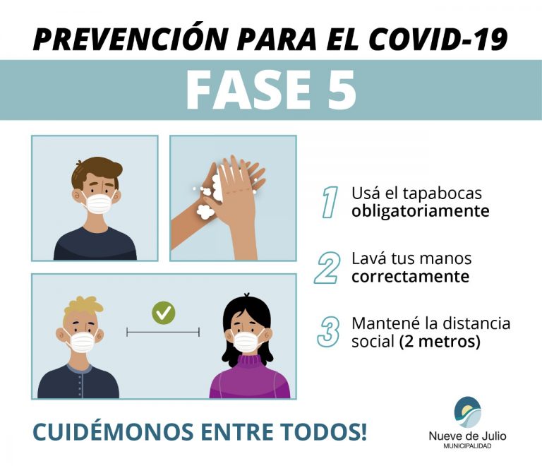 Nueve de Julio sigue en fase 5 y se explica el alcance que tiene