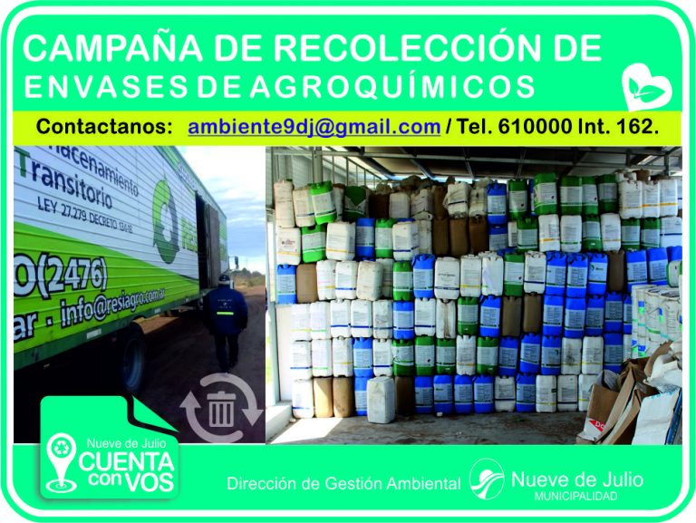 Está prohibida la compra-venta de envases de agroquímicos