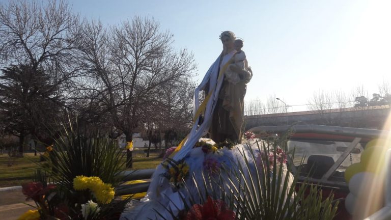 La Virgen del Carmen recorrió las calles de Facundo Quiroga