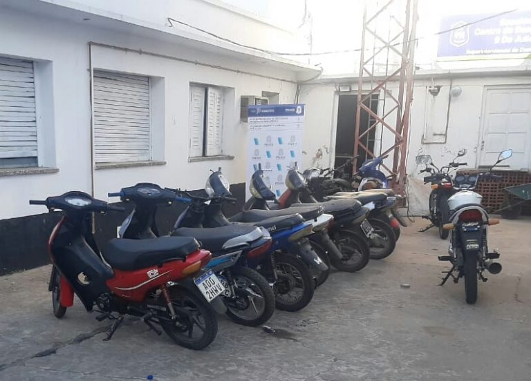 Diez motos fueron secuestradas por falta de documentación