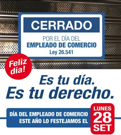 Empleados de Comercio celebran su día