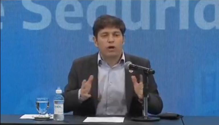 El gobernador bonaerense presentó el Plan integral de Seguridad para la Provincia