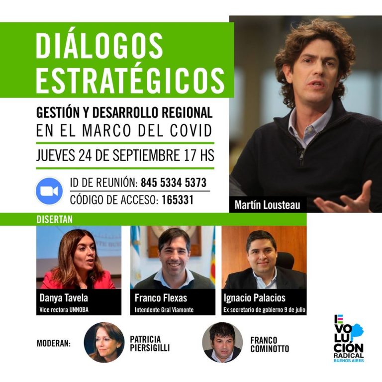 “Diálogos estratégicos en el marco del covid con Martin Lousteau”