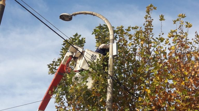 Sigue el recambio de luces led en Avdas. de Nueve de Julio