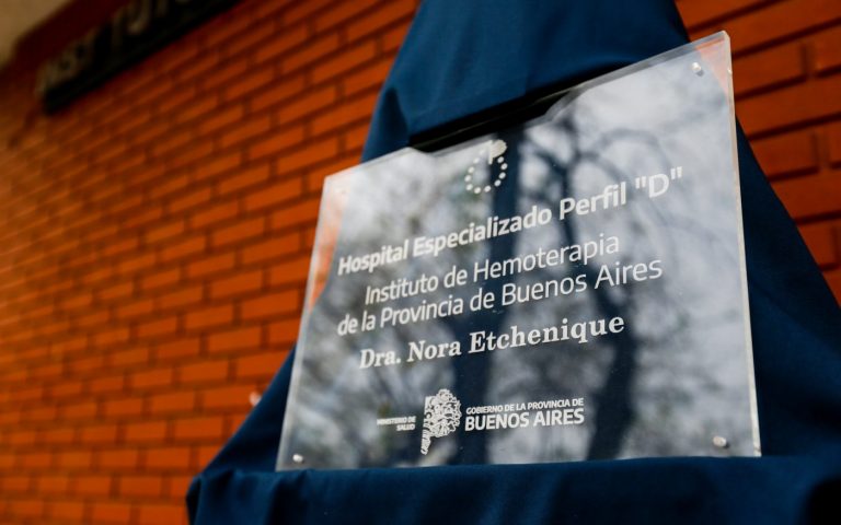 El instituto provincial de Hemoterapia llevará el nombre de la doctora Nora Etchenique