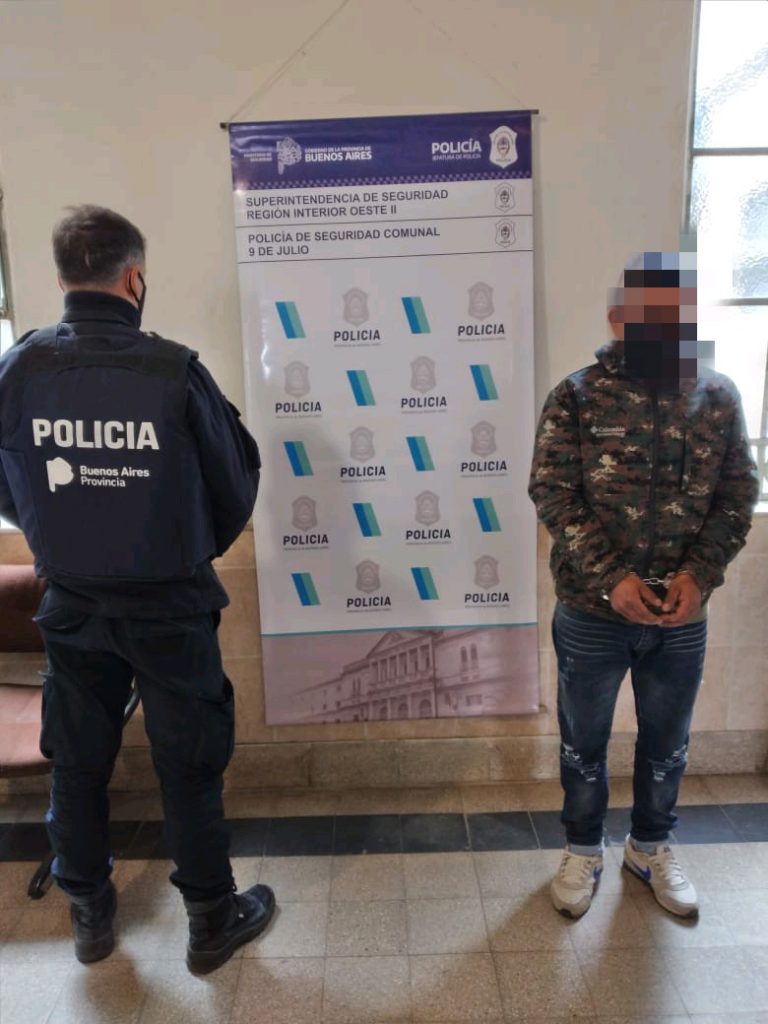 En Nueve de Julio se detiene a un joven de Bolívar con pedido de captura de la justicia de Azul