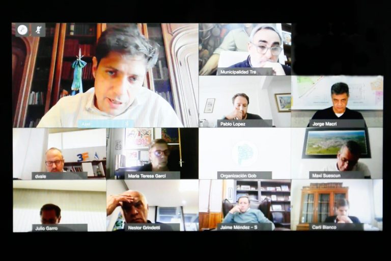 El Gobernador se reunió por zoom con intendentes de Juntos por el Cambio