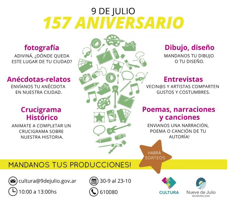 Atractiva celebración del 157 aniversario de la fundación de Nueve de Julio