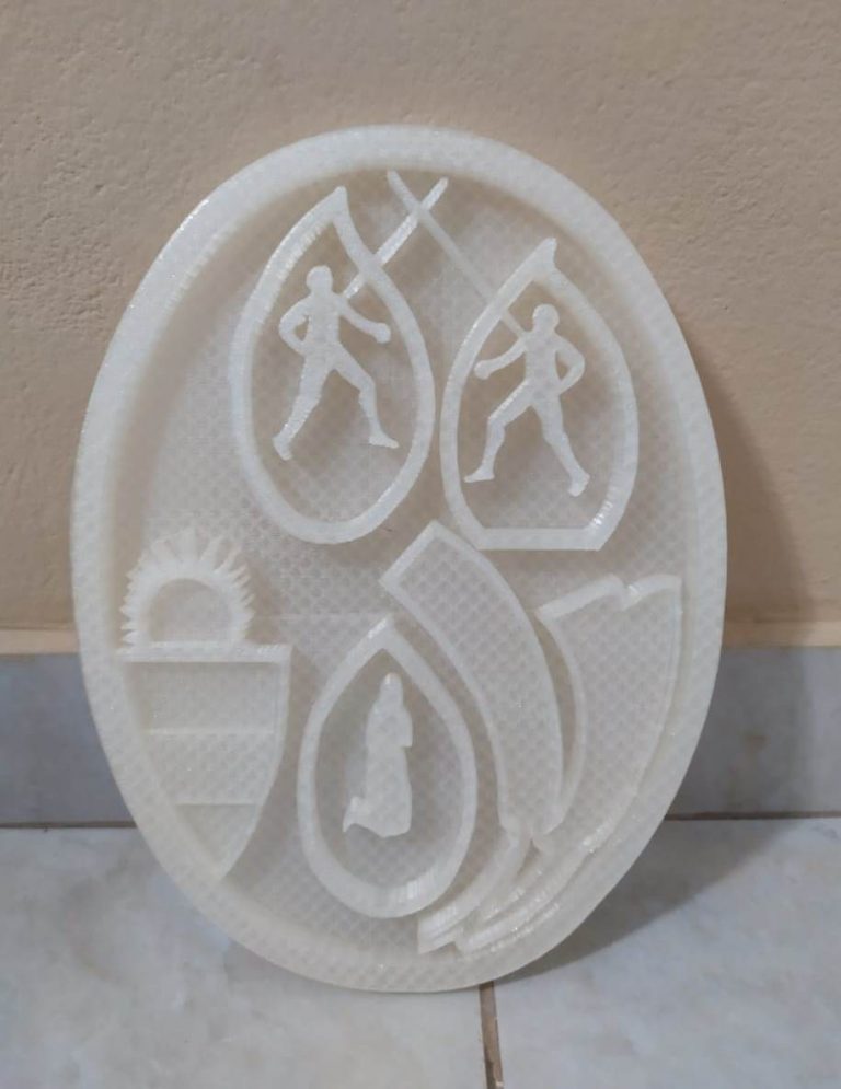 El Escudo de Nueve de Julio en impresión 3D