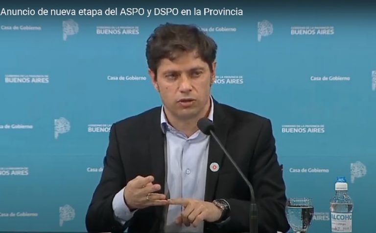 Axel Kicillof anunciará medidas sumando restricciones a las anunciadas por el gobierno nacional