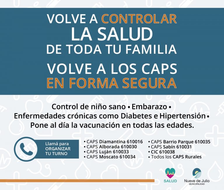 Se impulsa a los vecinos que se atiendan en los CAPS barriales