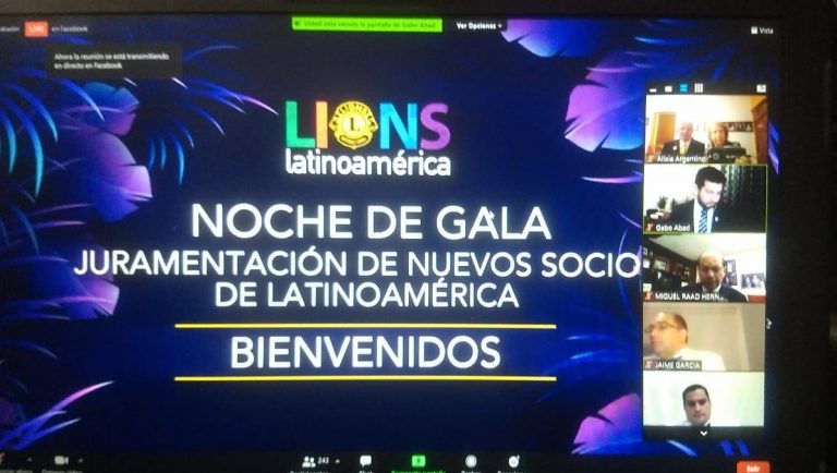 El Presidente Internacional del Club de Leones tomo juramente a cuatro nuevos integrantes de Nueve de Julio