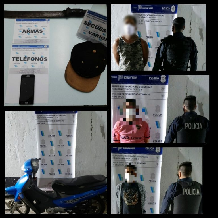 Detienen a tres jóvenes que le robaron a un menor de 17 años