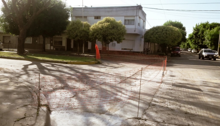 Se retomaron obras de bacheo