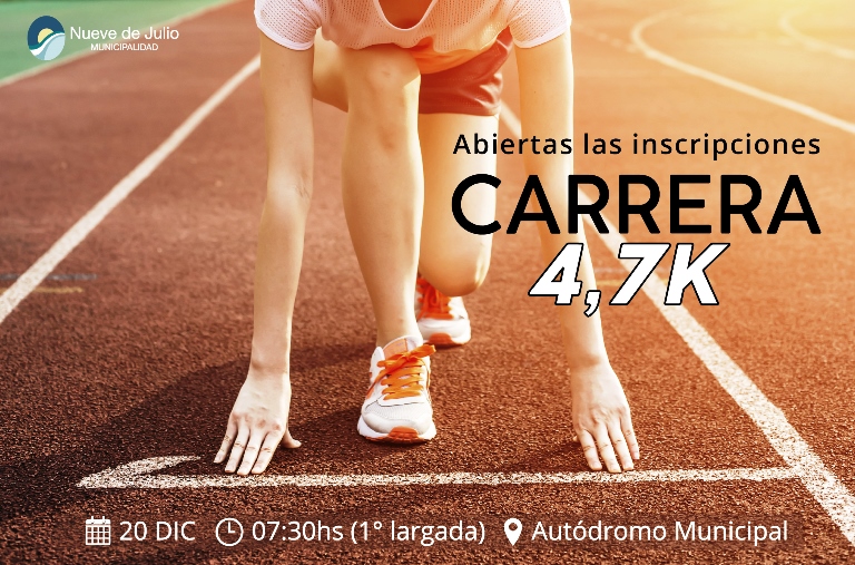 Se programa la carrera de los 4,7 K