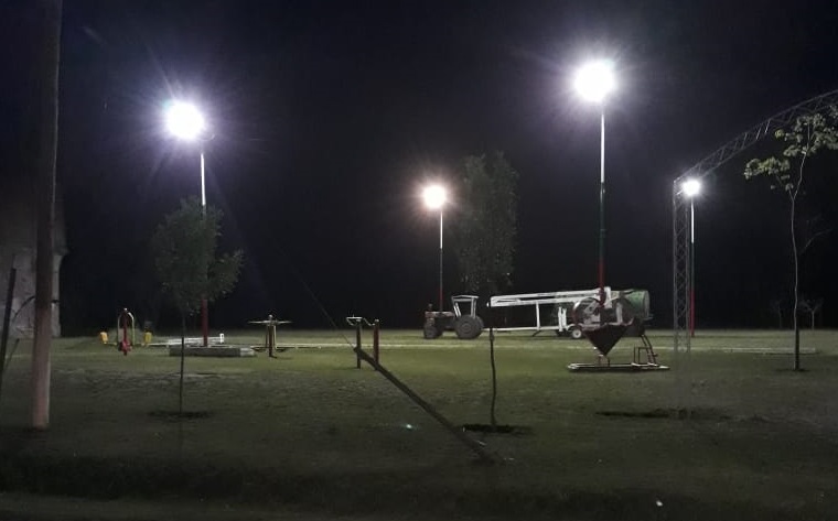 El parque Arauna de El Provincial luce con nuevas led
