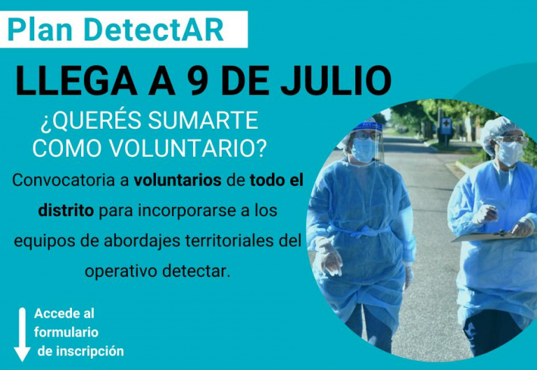 El Plan Detectar se pone en marcha en Nueve de Julio
