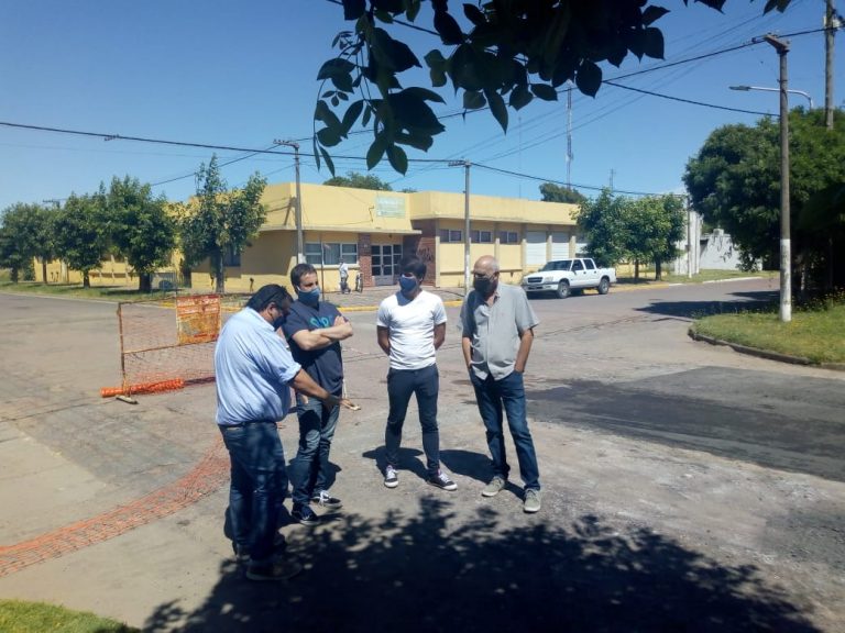 Se recorrieron obras en Facundo Quiroga